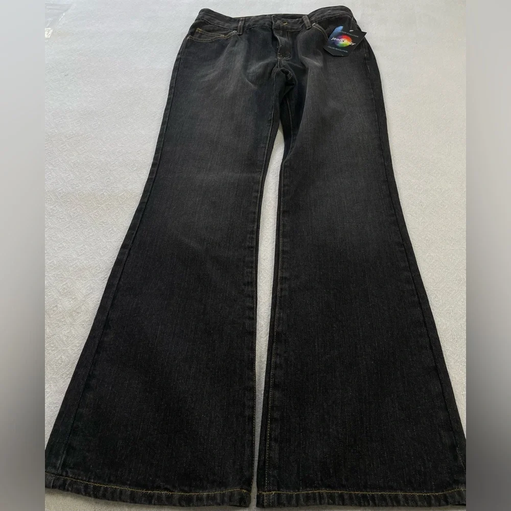 Jeanology Black Flared Jeans ~ Size‎ 10~ Business Casual